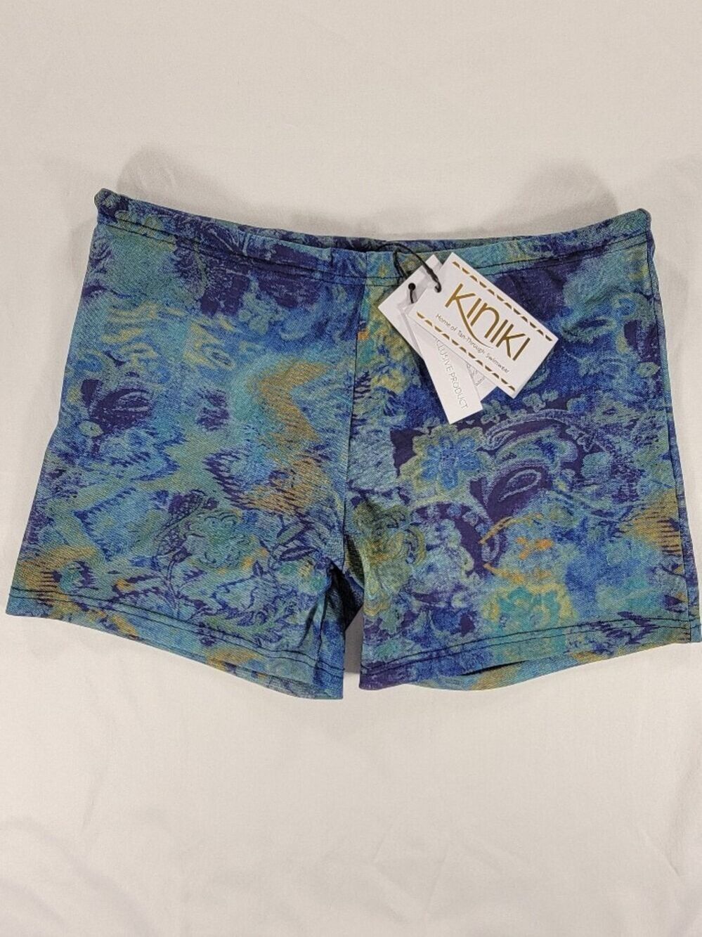 Kiniki Men's Tan Through Swim Shorts Quick Drying Ultra Lightweight Medium Azure